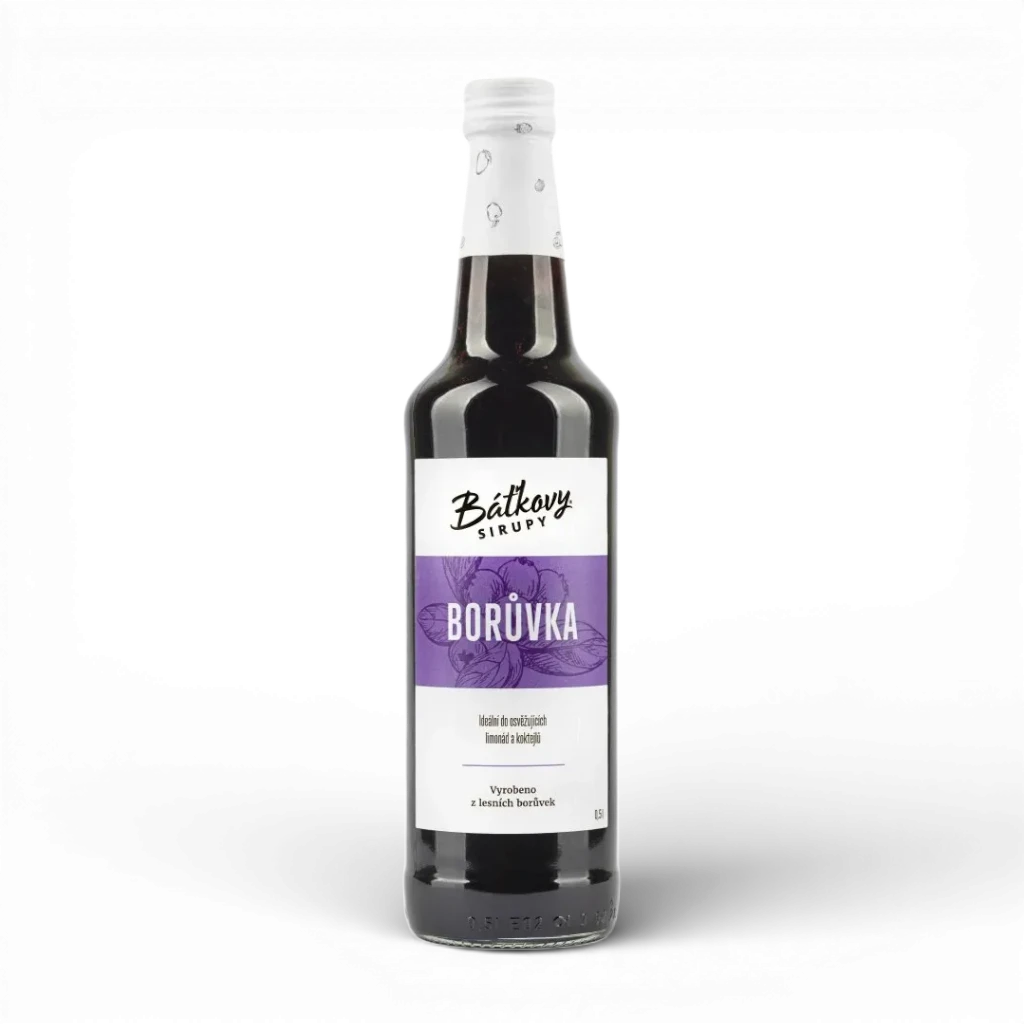 [21252] Báťkovy sirupy - Borůvkový sirup 500ml