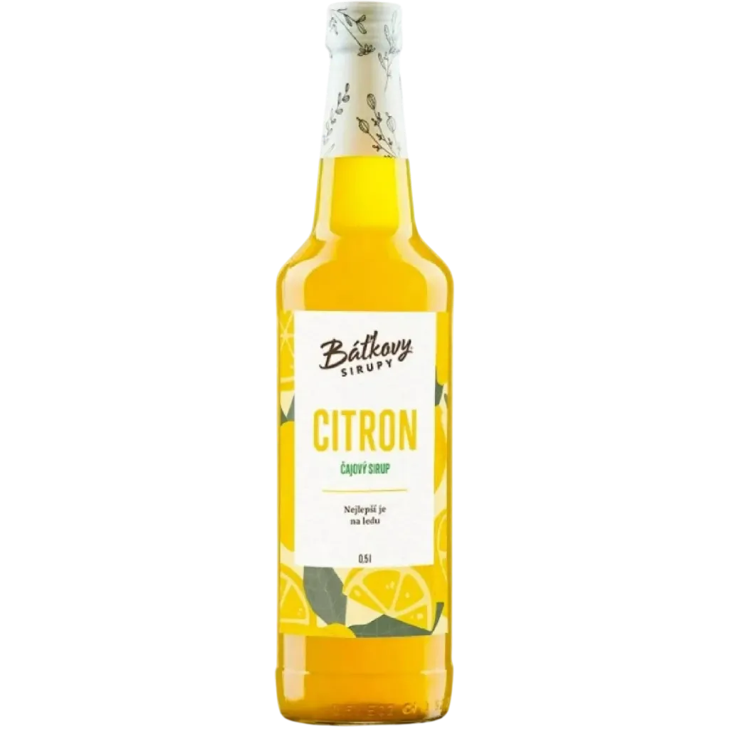 [1783185045069000] Báťkovy sirupy - Citron, čajový sirup 500ml