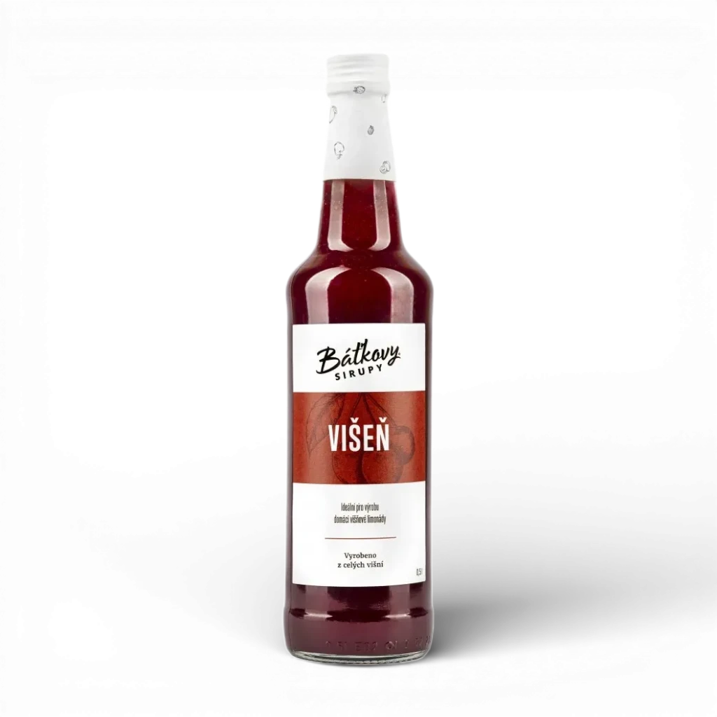 [21276] Báťkovy sirupy - Višňový sirup 500ml