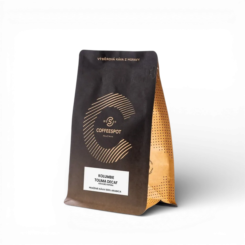 [1039-250] CoffeeSpot - Kolumbie Tolima proces sugarcane Decaf 250g