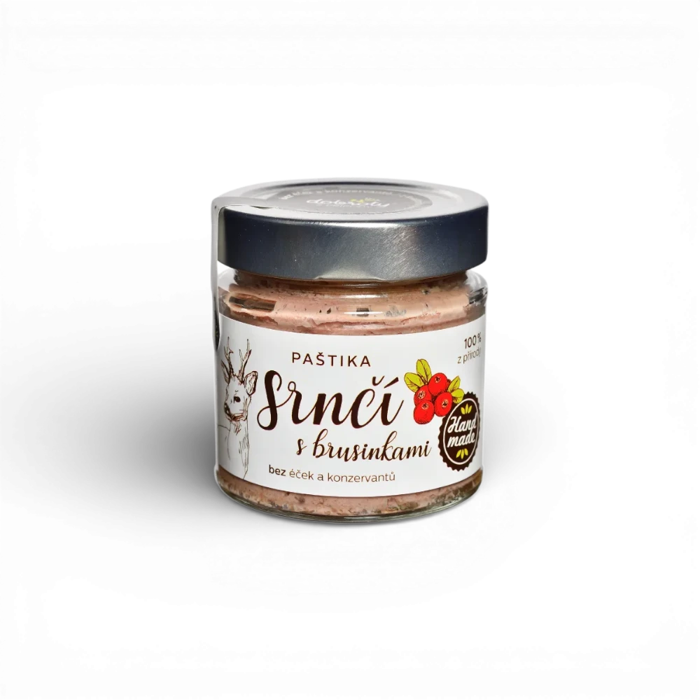 [301004] Dobroty z přírody - Paštika srnčí s brusinkami 150g