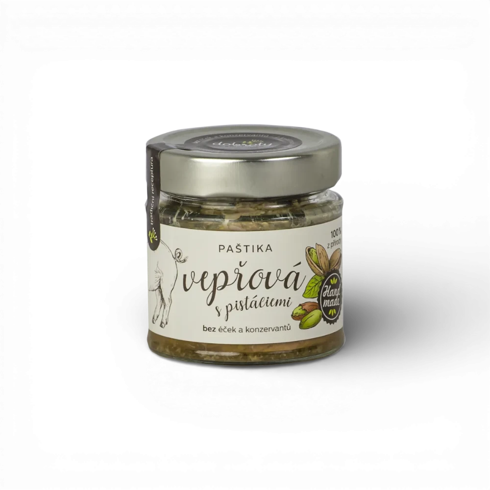 [301018] Dobroty z přírody - Paštika vepřová s pistáciemi a datlemi 150g