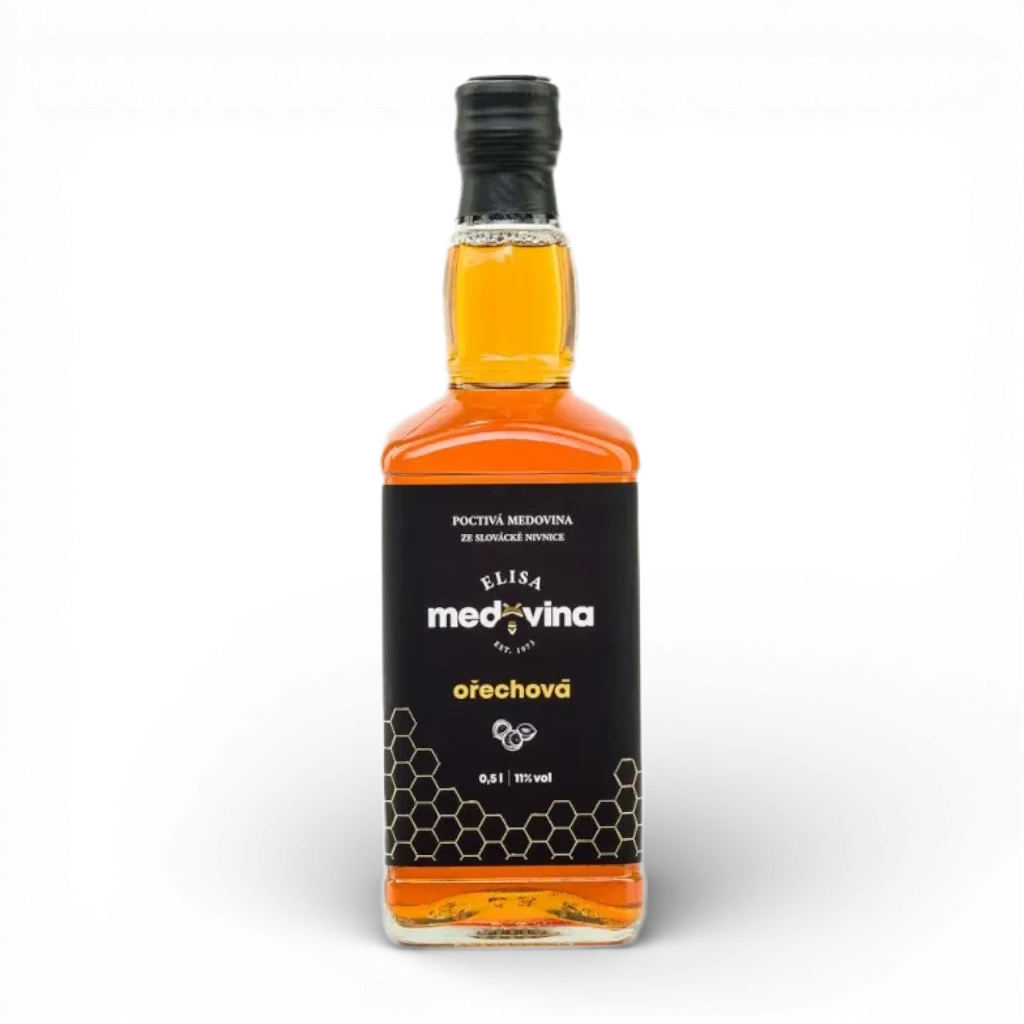 [ELISA-ORECHOVA-0.5L] Elisa - Medovina ořechová 0,5l 11%