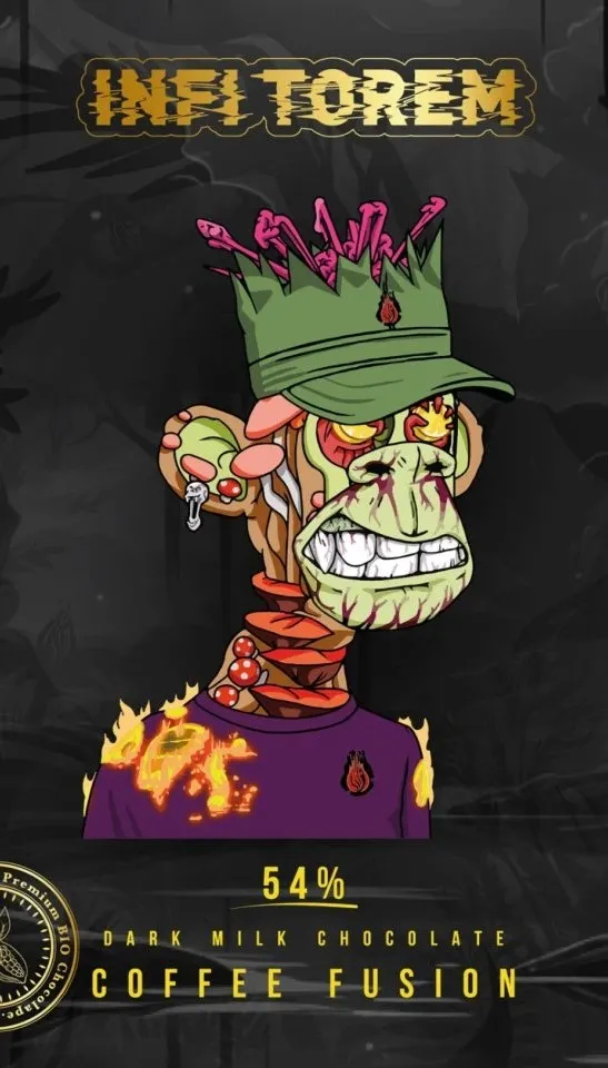 [1774650793812340] Herůfek - Infi Torem - Čokoláda mléčná tmavá 54% Nibs & Coffee 55g