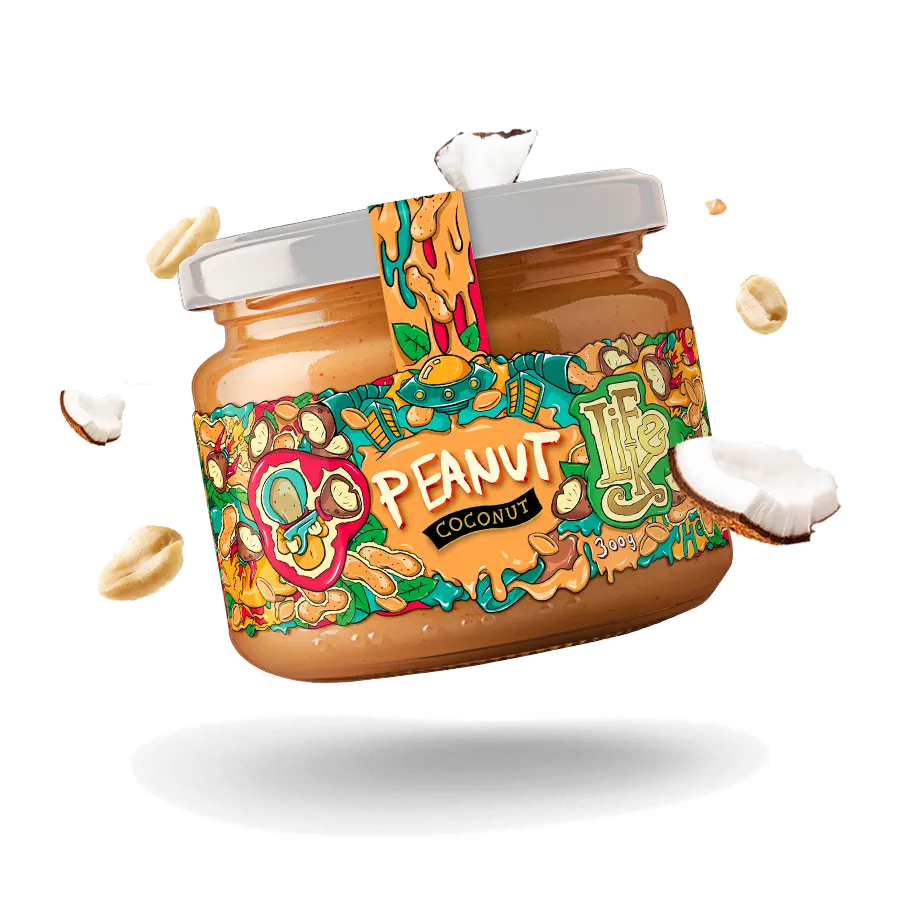 [ARAŠÍDOVO KOKOSOVÝ 300G] LifeLike - Arašidovo kokosový krém 300g