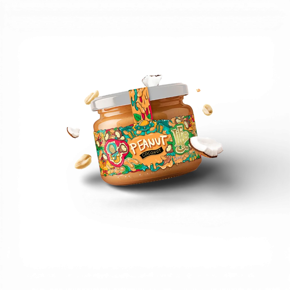 [ARAŠÍDOVO KOKOSOVÝ 300G] LifeLike - Arašidovo kokosový krém 300g