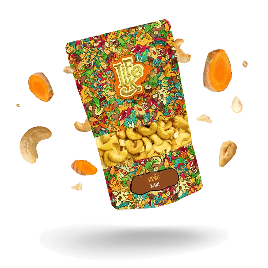 [OŘECHY - KEŠU KARI] LifeLike - Kešu kari 200g