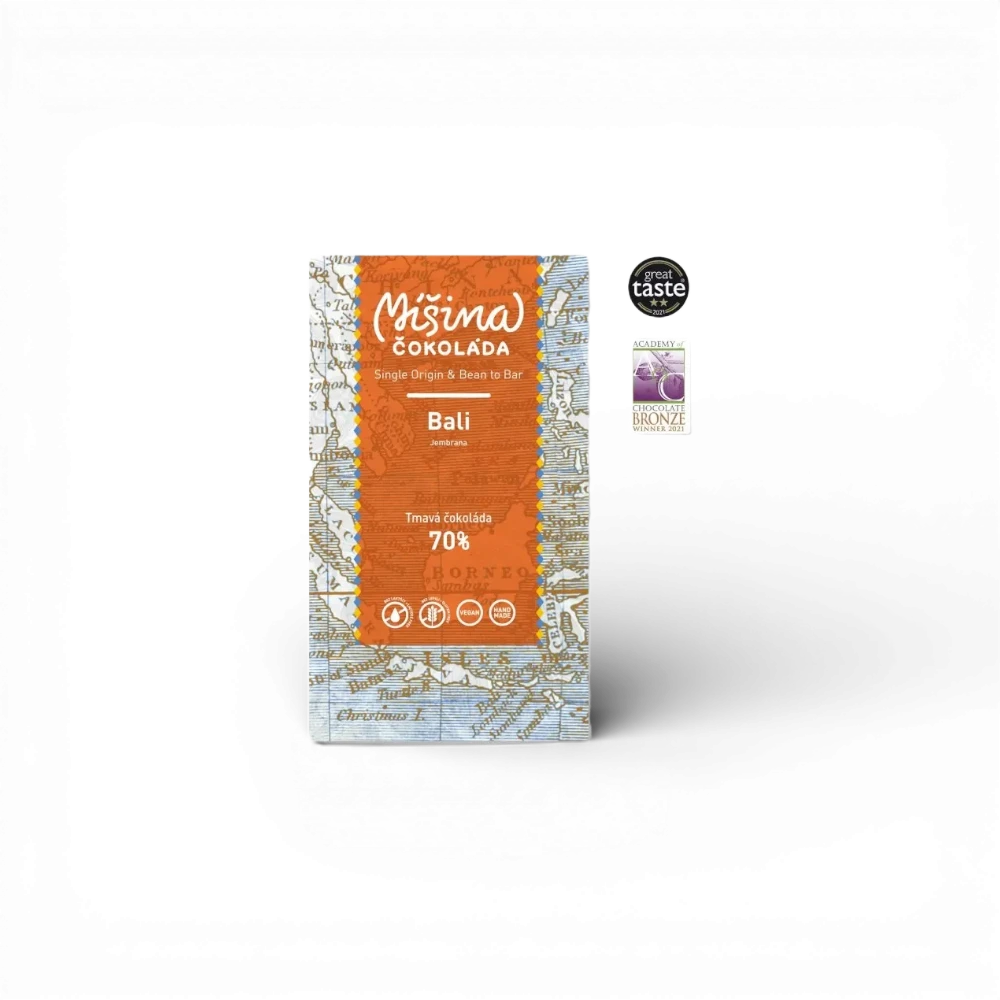 [149] Míšina čokoláda - Tmavá čokoláda 70% Bali 50g