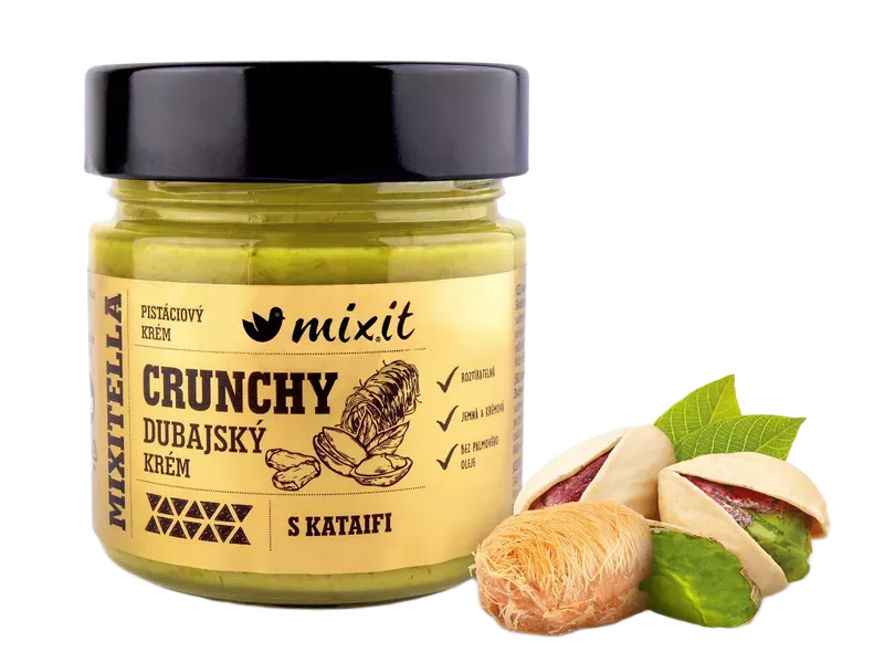 [8595685236414] Mixit - Mixitella křupavý dubajský krém s kataifi 220g