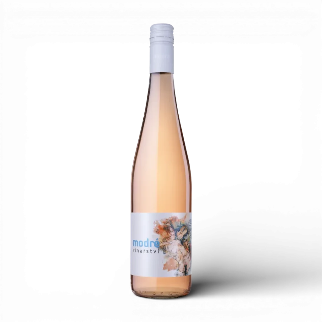 [1855489328239510] Modré vinařství - Cabernet Moravia-rosé - Pozdní sběr 2024 polosuché 0,75l 12%
