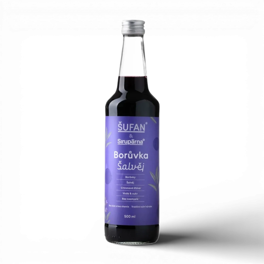 [SIR098] Sirupárna - Borůvka & Šalvěj sirup 0,5l