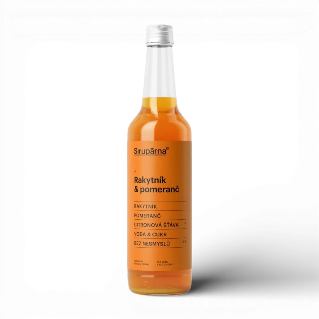 [SIR074] Sirupárna - Rakytník & pomeranč sirup 0,5l