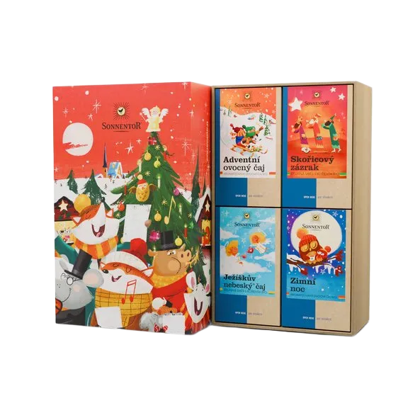 [33390] Sonnentor - Dárková kazeta čajová – Kouzelné Vánoce 154,8g
