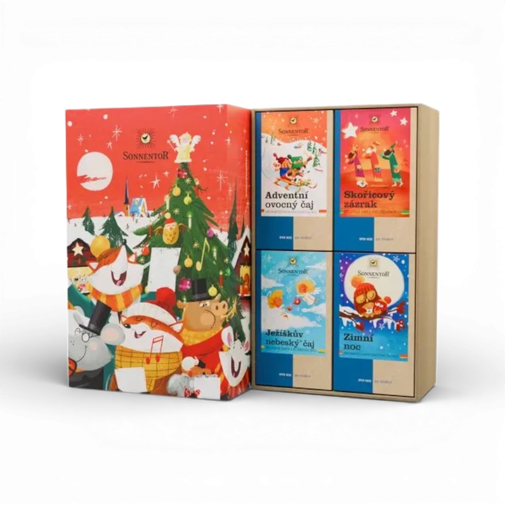 [33390] Sonnentor - Dárková kazeta čajová – Kouzelné Vánoce 154,8g