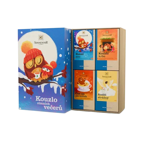 [33459] Sonnentor - Dárková kazeta čajová - Kouzlo zimních večerů 149,4g