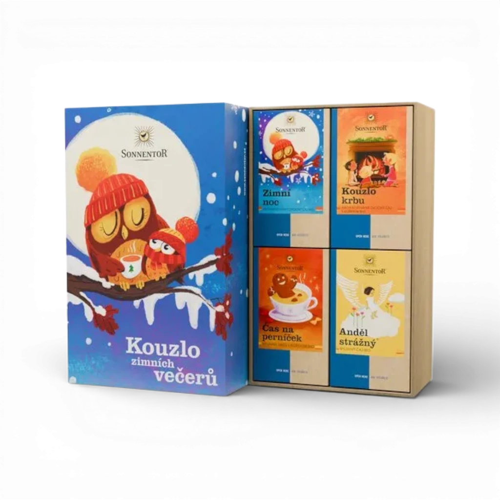 [33459] Sonnentor - Dárková kazeta čajová - Kouzlo zimních večerů 149,4g