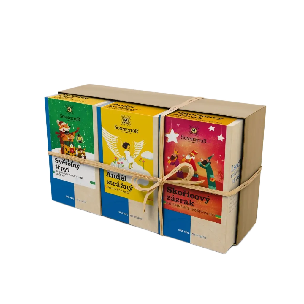 [33549] Sonnentor - Dárkové balení 3 čajů - Čas zázraků 86,4g