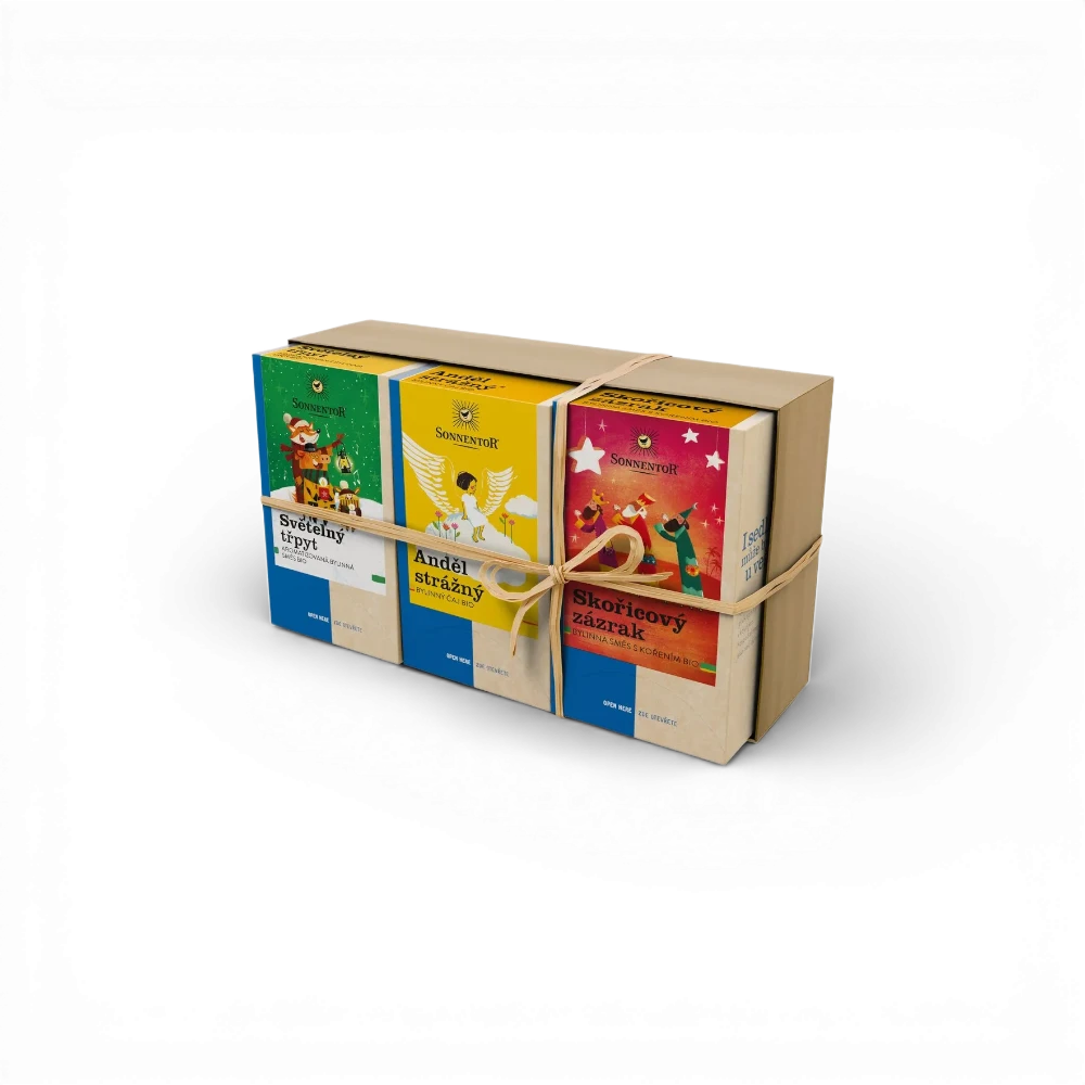 [33549] Sonnentor - Dárkové balení 3 čajů - Čas zázraků 86,4g