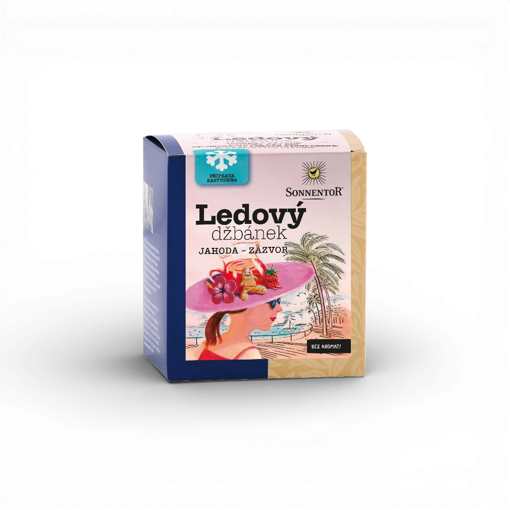 [08003] Sonnentor - Ledový džbánek - Jahoda-zázvor bio 44,8g