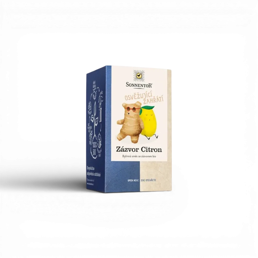 [02572] Sonnentor - Zázvor Citron bio 32,4g porc. dvoukomorový