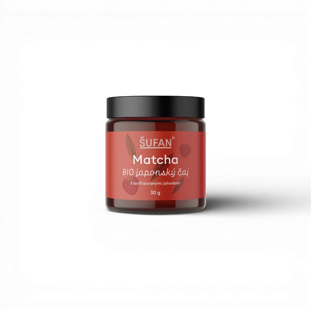 [N 89] Šufan -  BIO japonský čaj Matcha s jahodou 30g