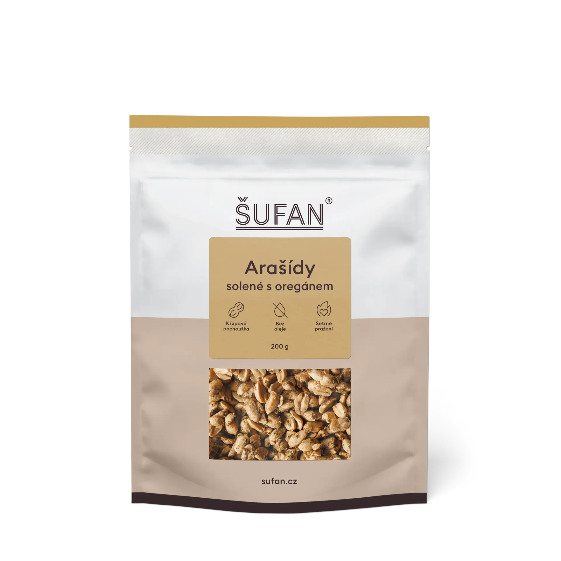 Šufan - Arašídy solené s oreganem 200g