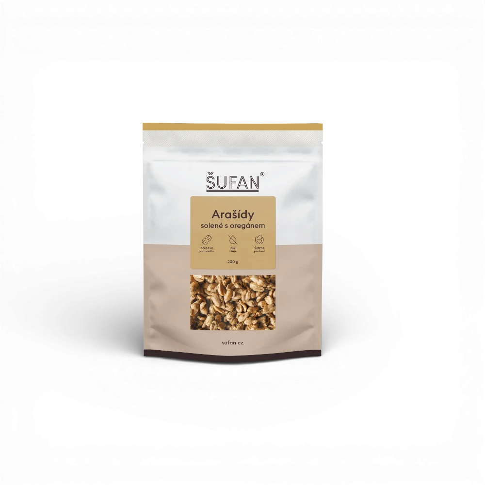 Šufan - Arašídy solené s oreganem 200g