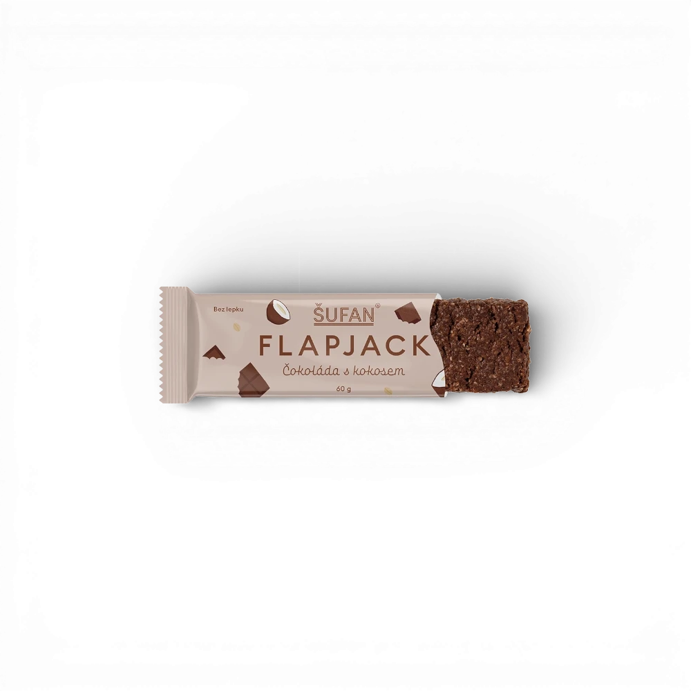 Šufan - Flapjack čokoláda s kokosem 60g