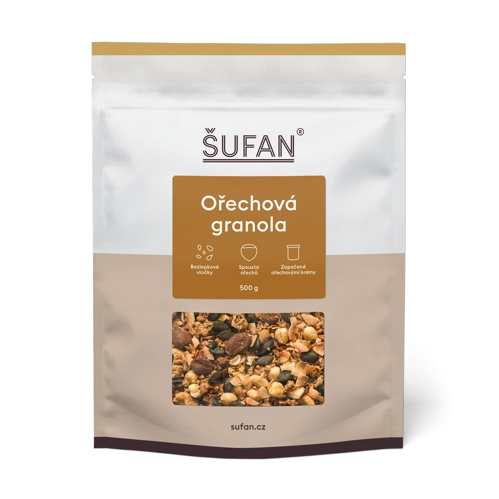 Šufan - Granola ořechová sáček 500 g