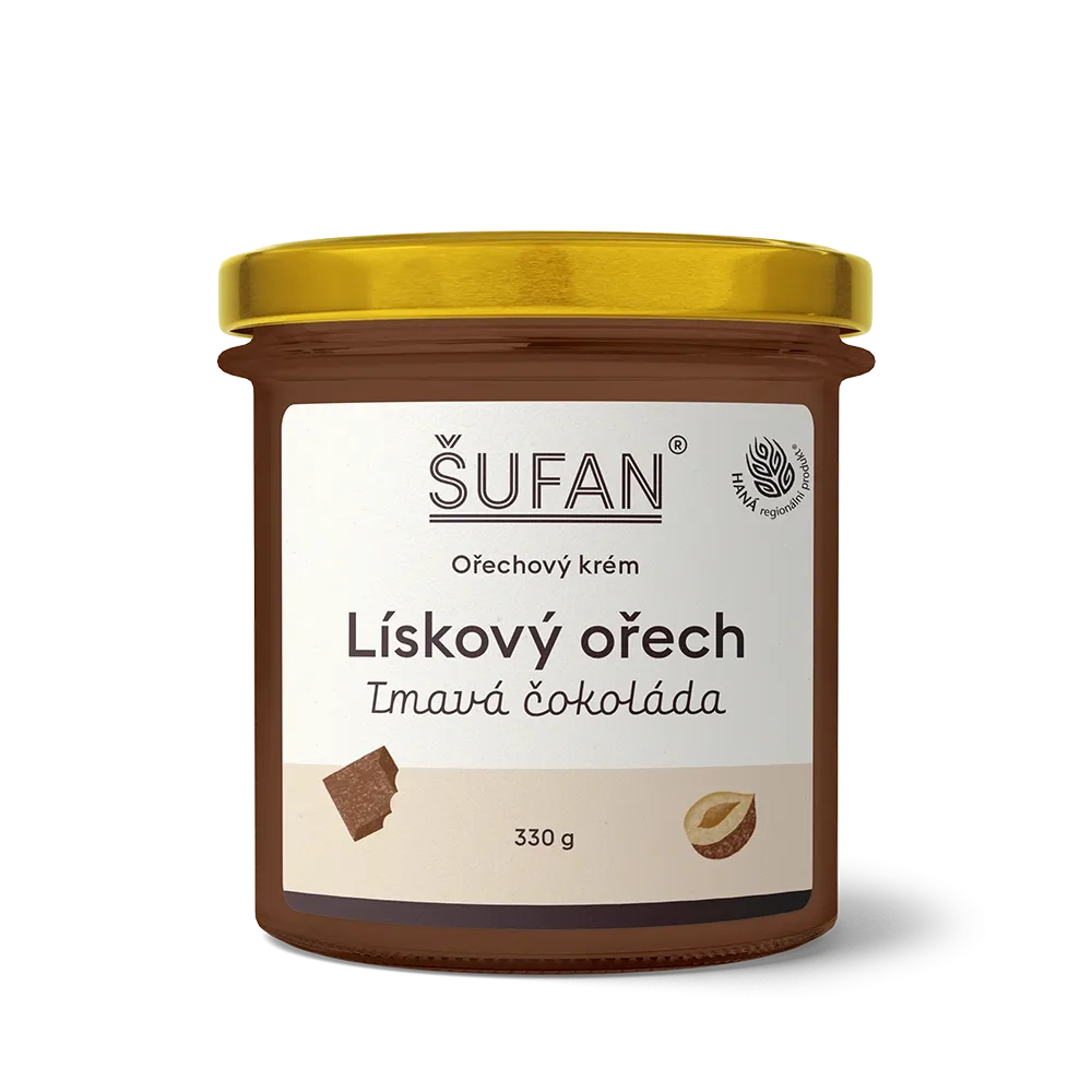[G 08] Šufan - Lískový ořech tmavá čokoláda 330 g