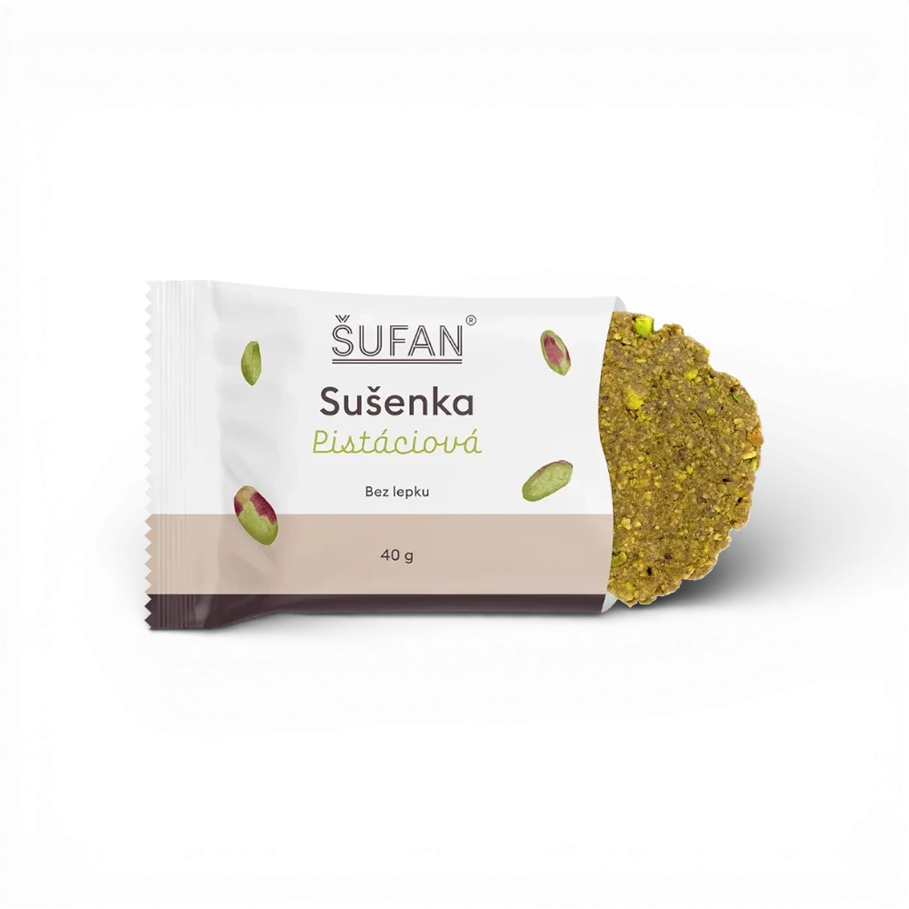 [SU-SUK-B-0009] Šufan - Sušenka pistáciová bez lepku 40g