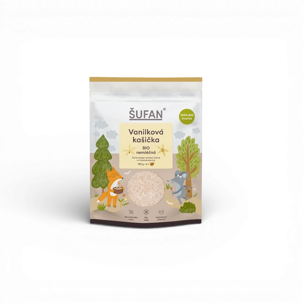 [C 80] Šufan - Vanilková kašička BIO nemléčná 180g