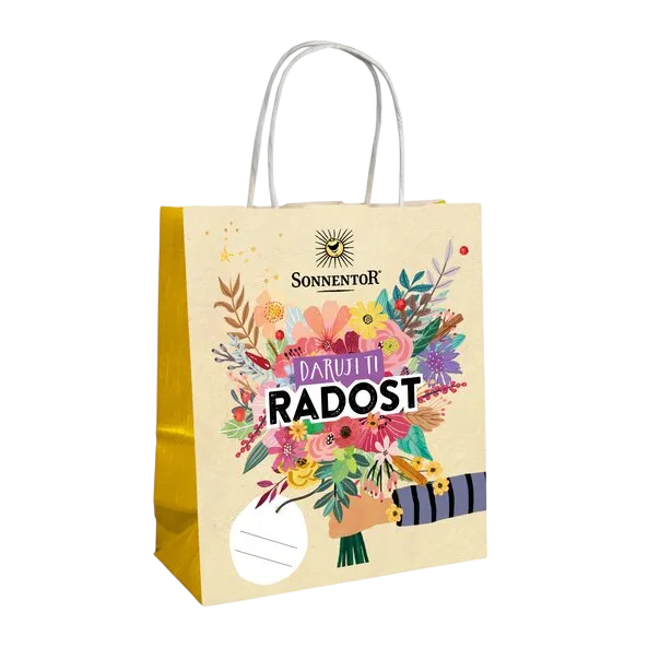 [1467559386038450] Sonnentor - papírová taška "Radost" XS