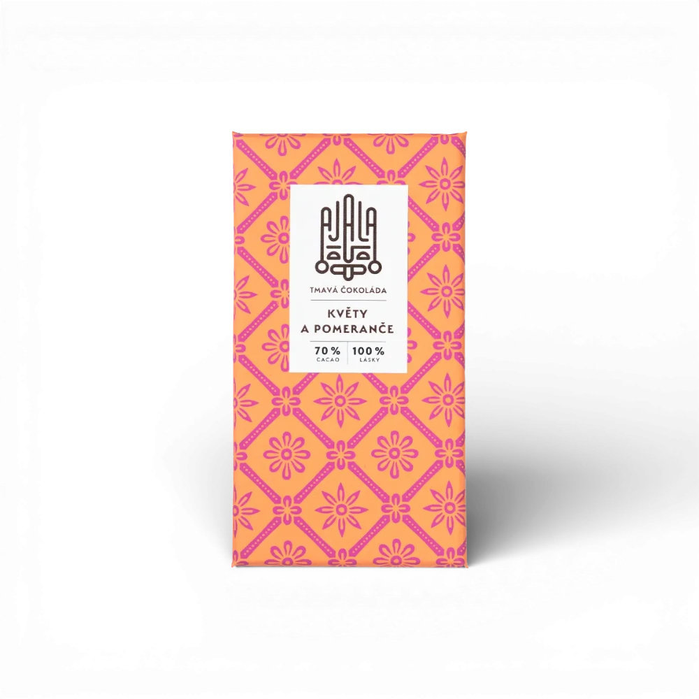 [KP] Ajala Chocolate - Květy a pomeranče 70% 45g