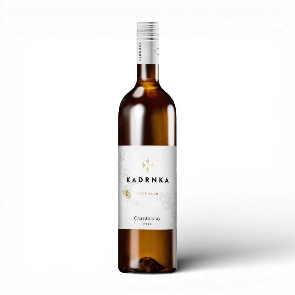 Víno Kadrnka - Chardonnay 2024, pozdní sběr, suché, Březí, Liščí vrch, K3, alk. 12,0%, 0,75l