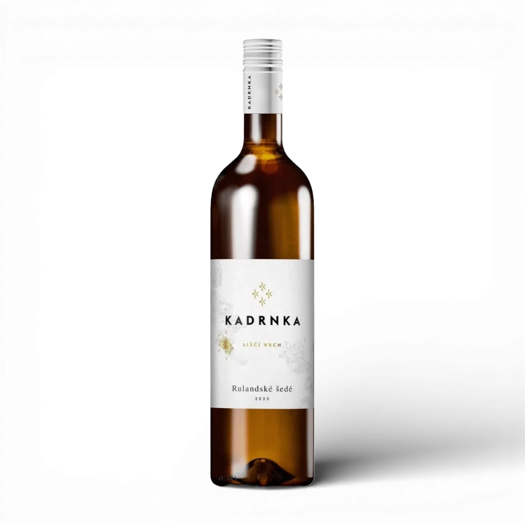[1577928714311170] Víno Kadrnka - Rulandské šedé 2023, pozdní sběr, suché, Liščí vrch, K3, alk. 13%, 0,75l