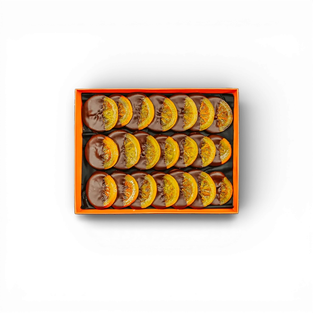 [4337635139665070] DON COCO - Bonboniéra pomeranče v čokoládě 490g (Hořké)