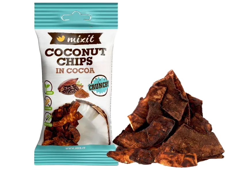 Mixit - Kokosové chipsy do kapsy kakao 45g