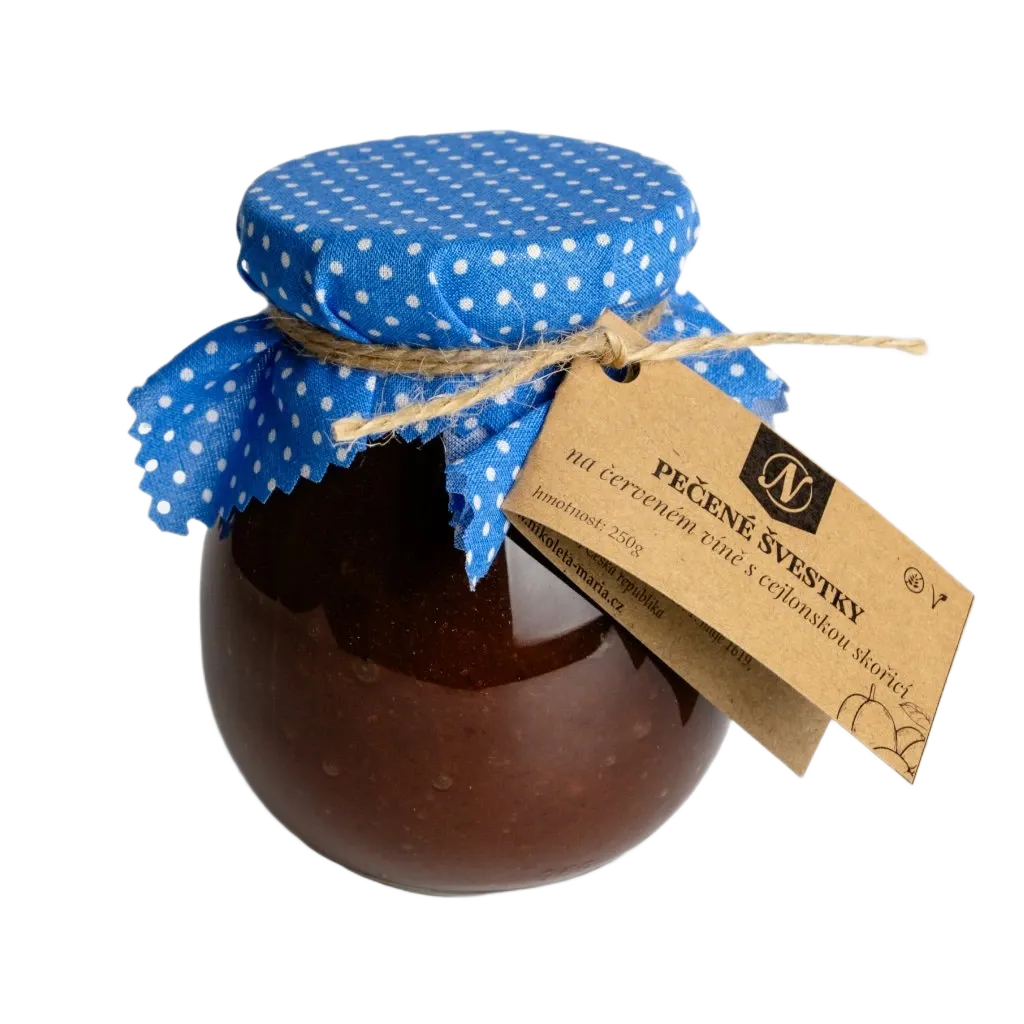 Nikoleta Mária - Pečené švestky na červeném víně s cejlonskou skořicí 250g