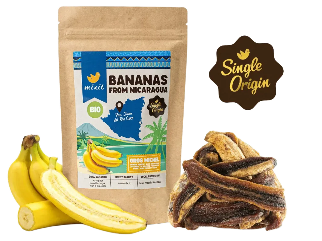 [8595685238173] Mixit - BIO Banány sušené z Nikaragui 250g