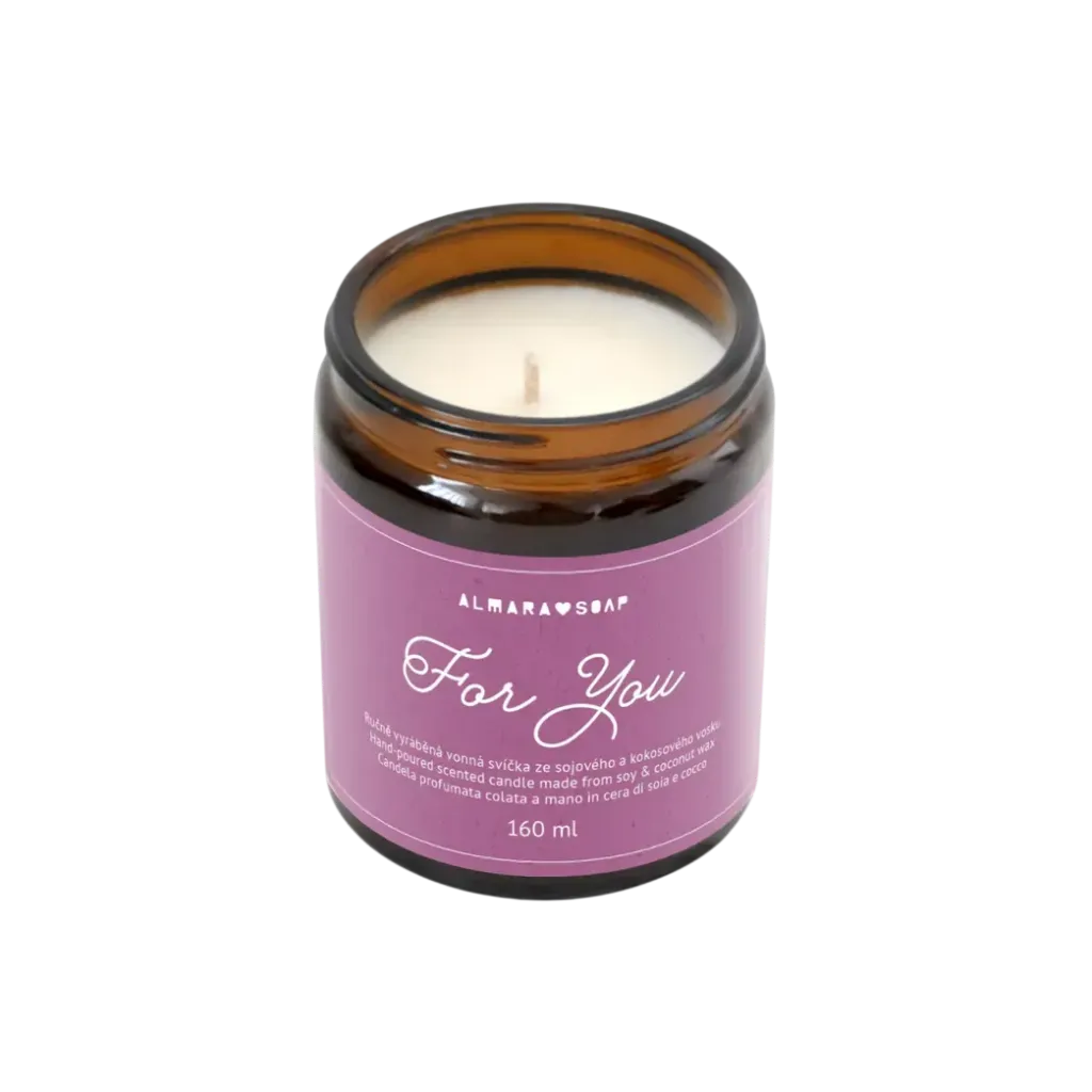 [AS-04CNDL-FORYOU00CZ] Almara Soap - Vonná svíčka For You 160ml