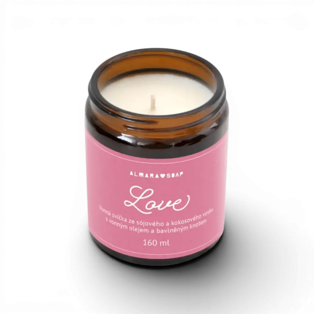 [AS-04CNDLLOVEEE00CZ] Almara Soap - Vonná svíčka Love 160ml