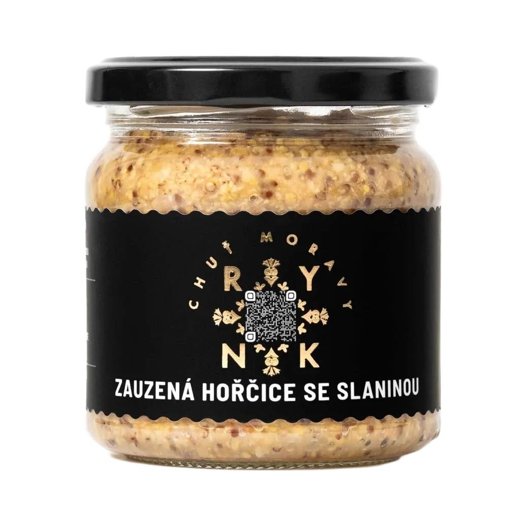 [RY010] Chuť Moravy - Zauzená hořčice se slaninou 220ml