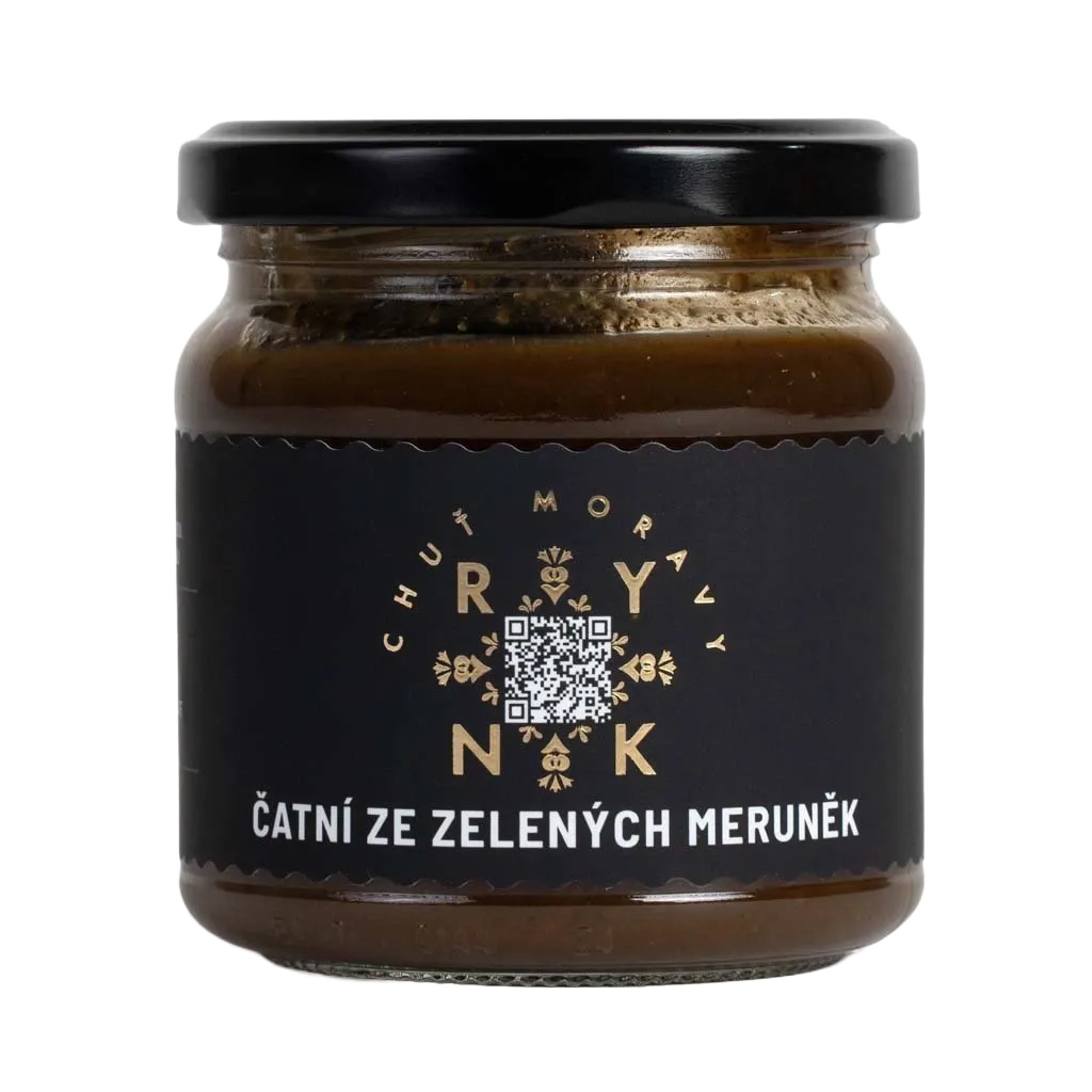 [RY016] Chuť Moravy - Čatní ze zelených meruněk 220ml KONTROLA OBJEMU !!!