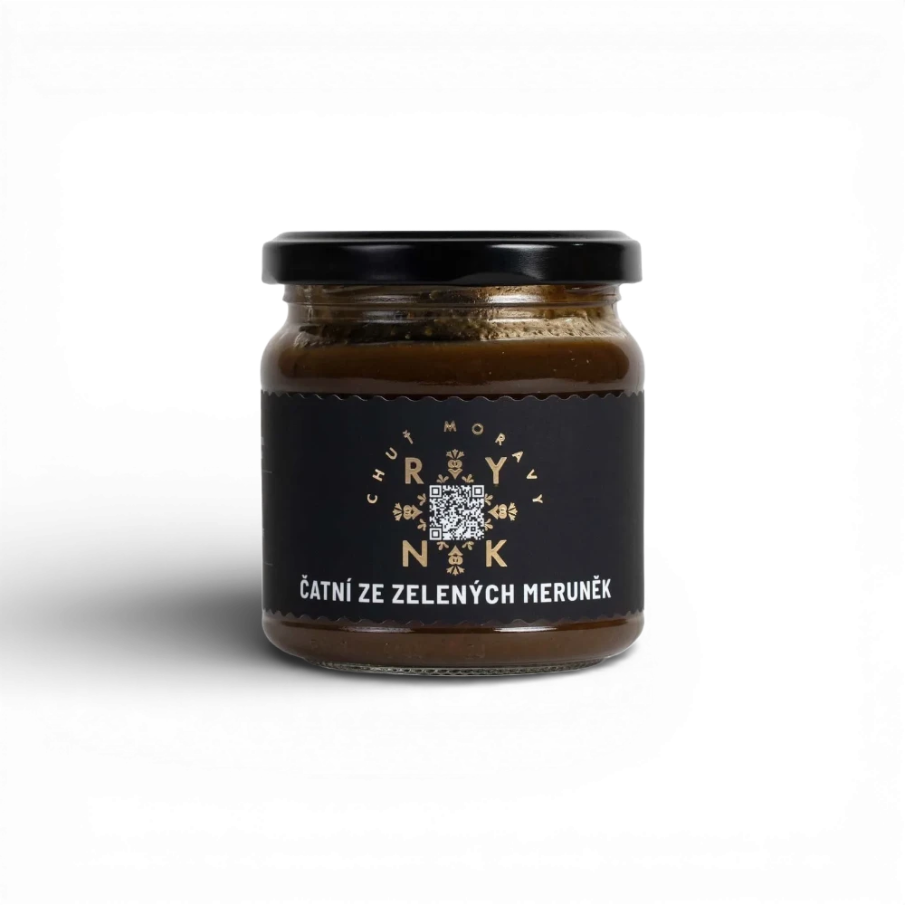 [RY016] Chuť Moravy - Čatní ze zelených meruněk 220ml