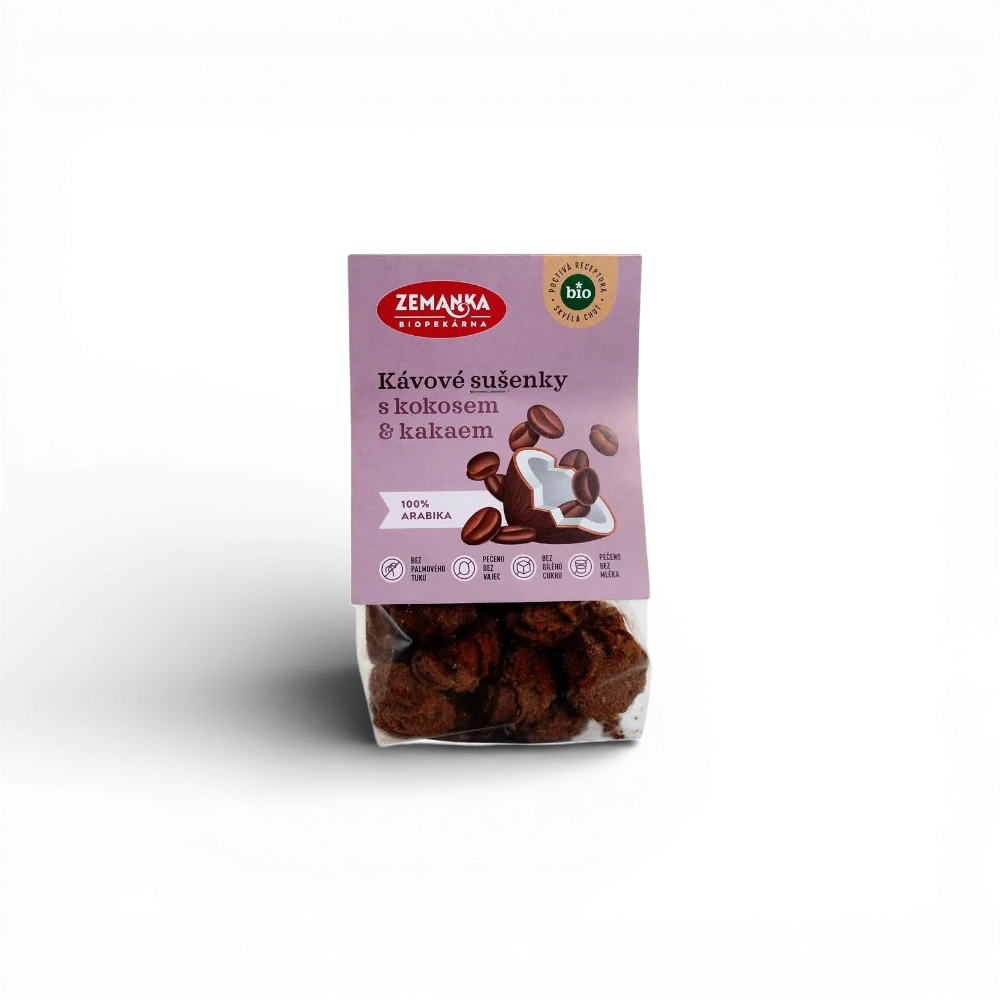 [SUS05] Zemanka Biopekárna - BIO Kávové sušenky s kokosem 100g
