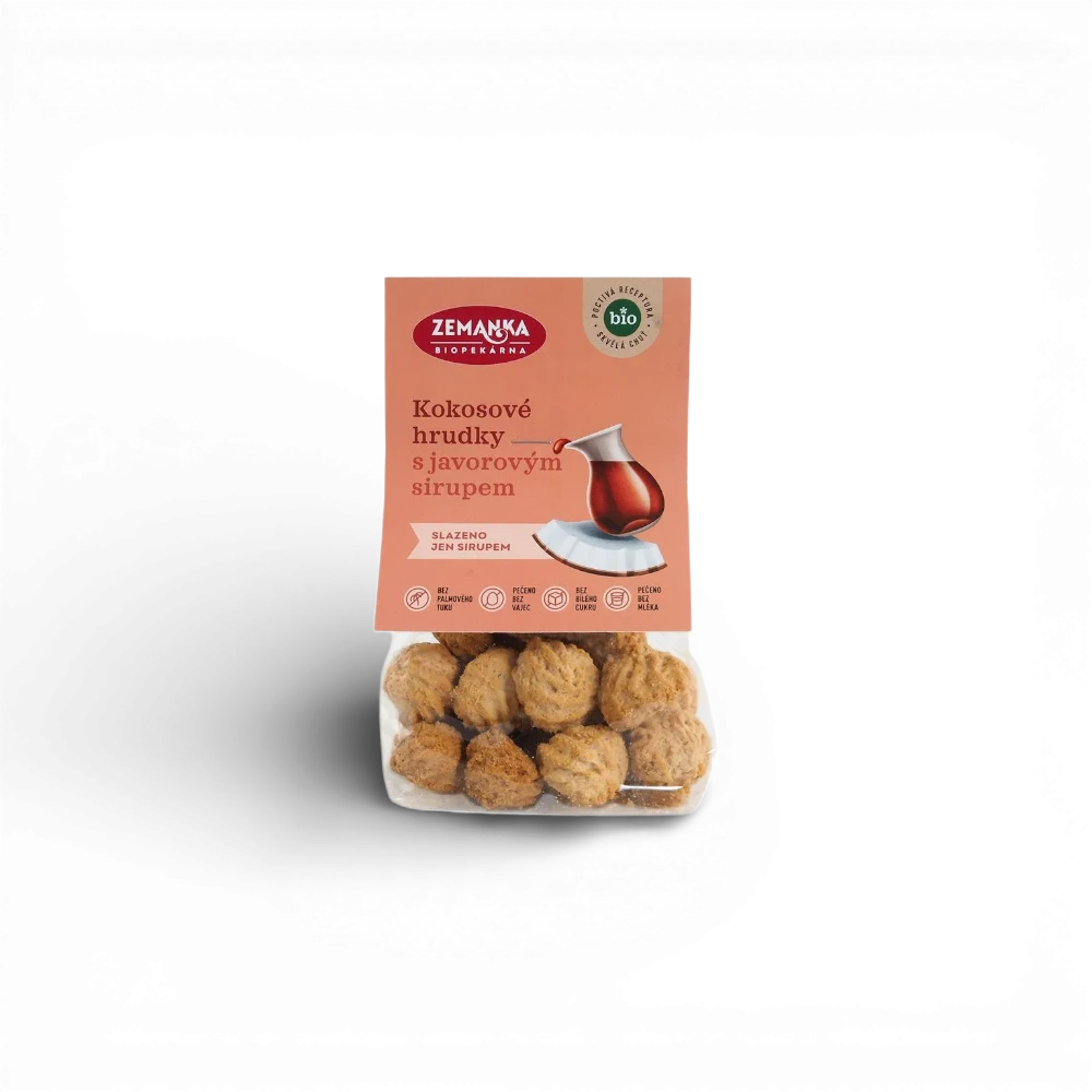 [SUS03] Zemanka Biopekárna - BIO kokosky s javorovým sirupem 100g