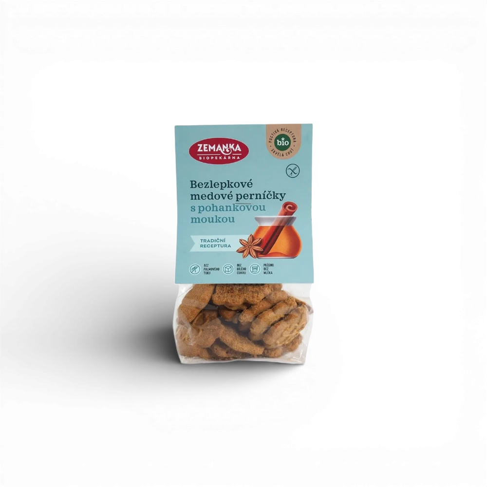 [BZL01] Zemanka Biopekárna - BIO bezlepkové pohankové perníčky 100g